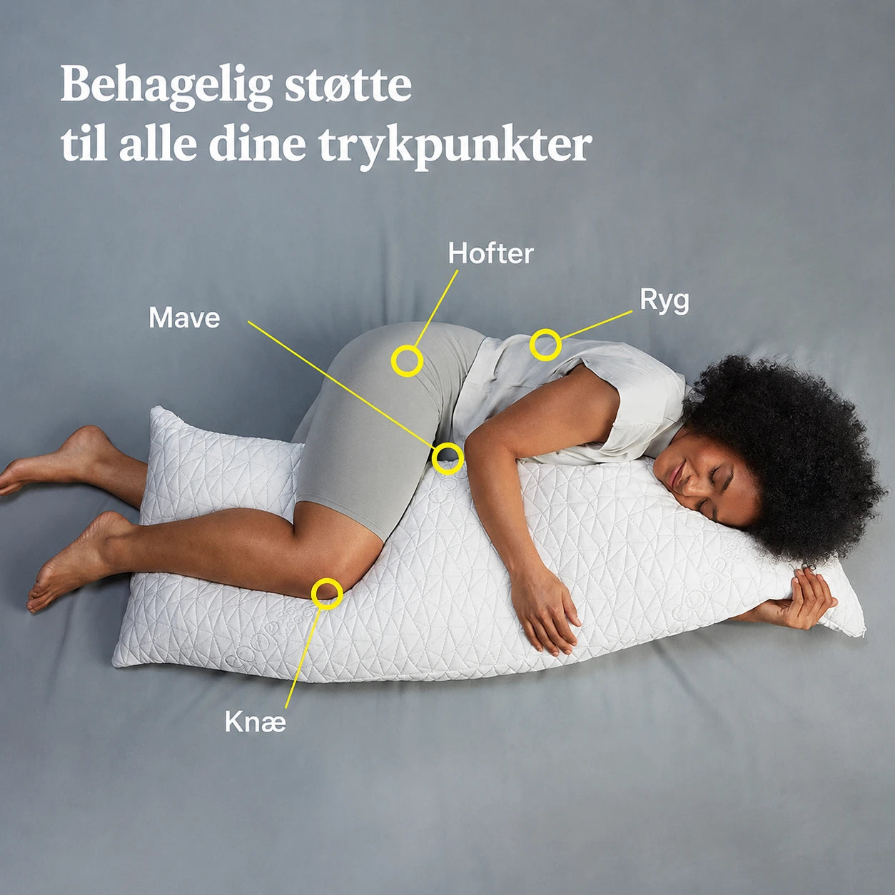 Kropslang sovepude - Perfekt støtte