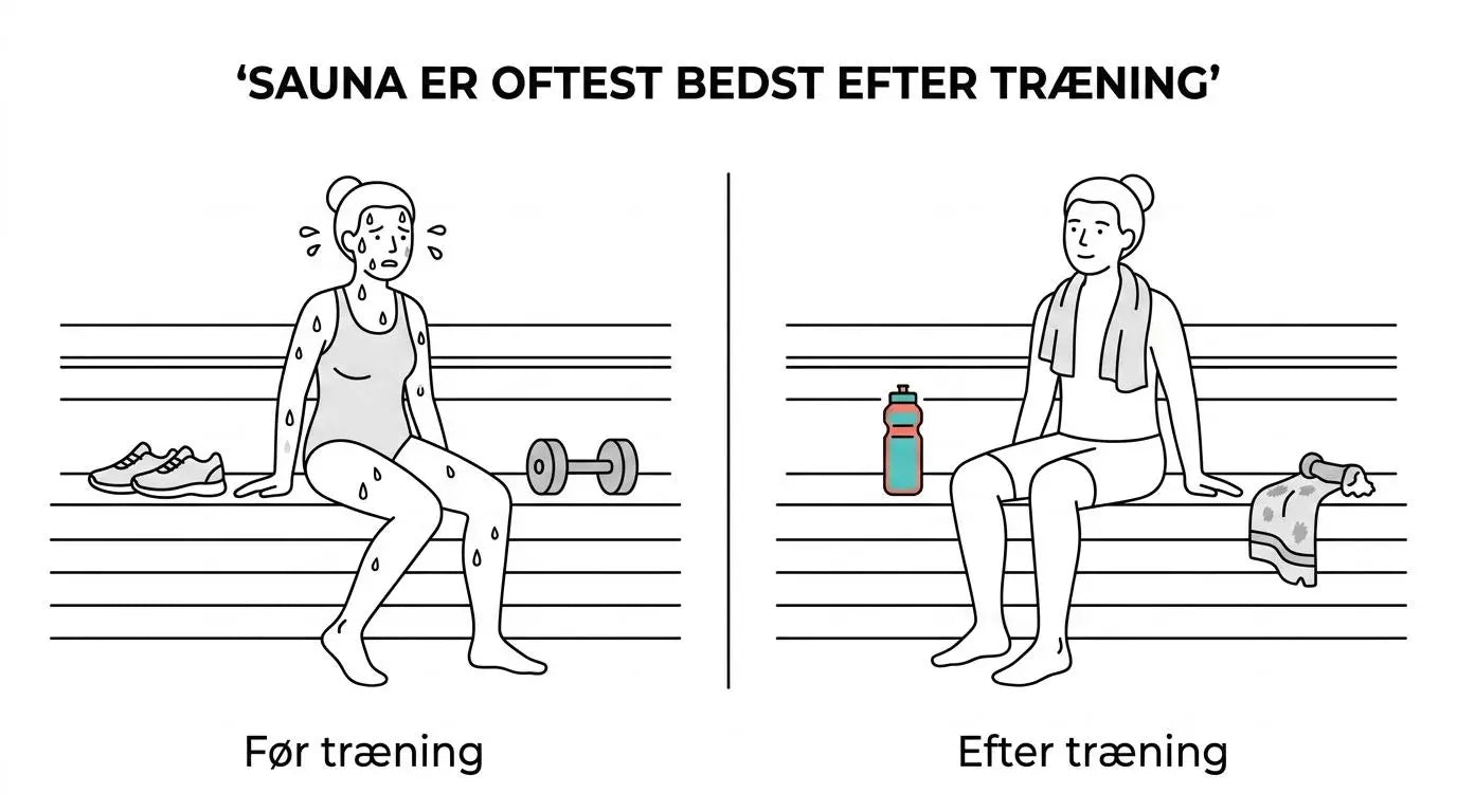 Sauna efter træning: før eller efter?