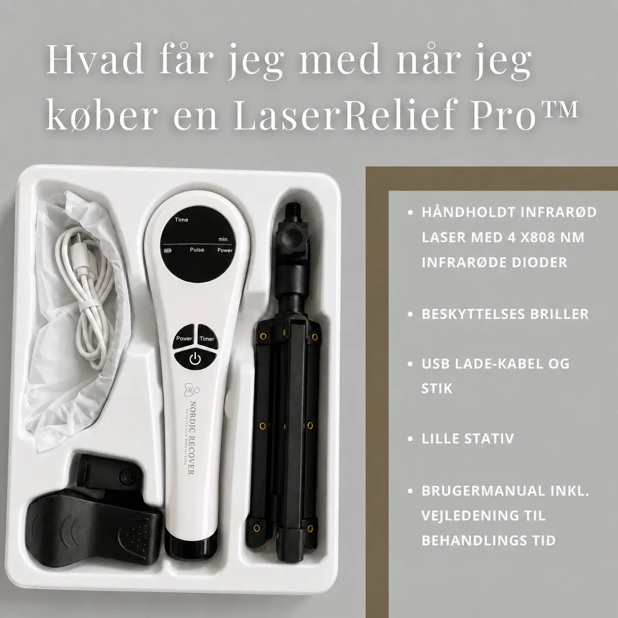 LaserRelief Pro™- Inkl. Velcrobånd